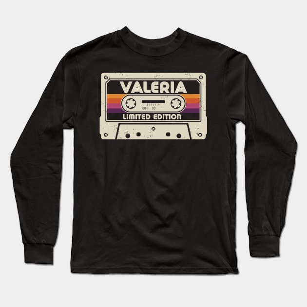 Valeria Name Limited Edition Long Sleeve T-Shirt by Saulene